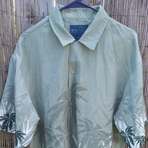 Tru Cal Hawaiian Tropical Mens Button Down - XL